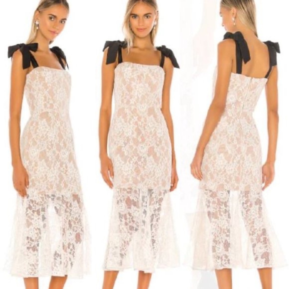 Bronx and Banco Willow Flared Midi Dress Sz Medium